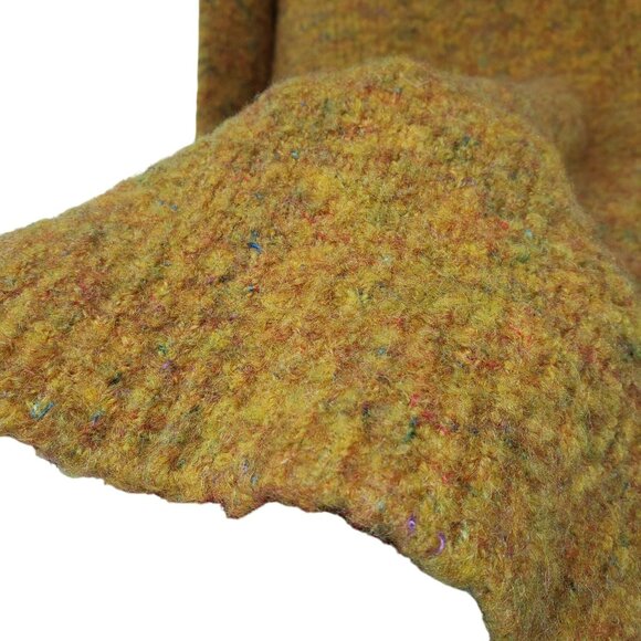 Mystree Yellow Multicolor Round Neck Long Sleeve Pullover Sweater L Womens - Picture 9 of 9